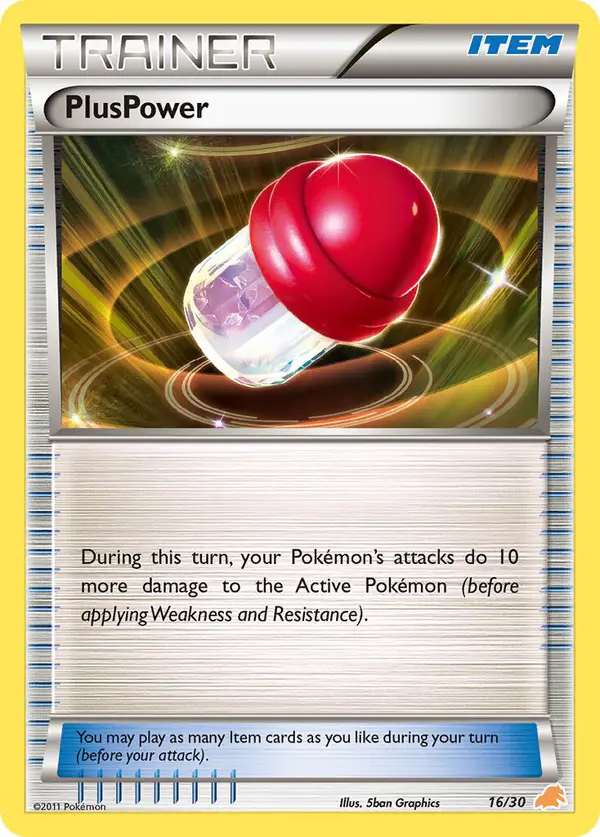 Carta PlusPower 16/30 de BW trainer Kit (Excadrill)