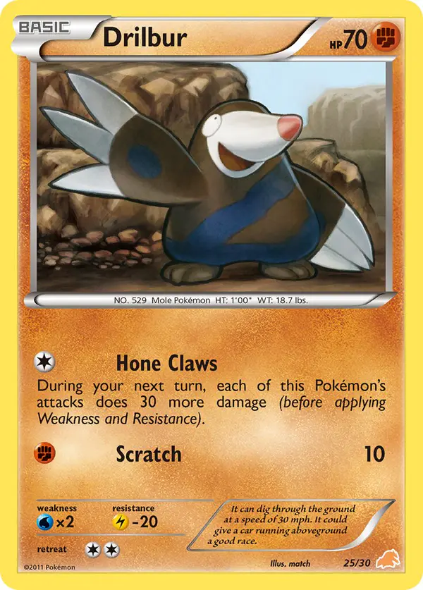 Carta Drilbur 25/30 de BW trainer Kit (Excadrill)