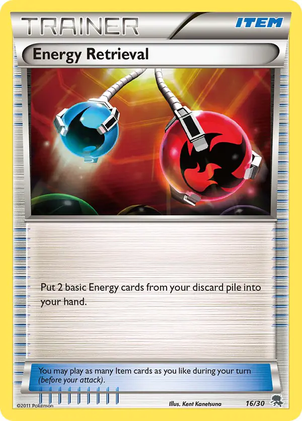 Carta Energy Retrieval 16/30 de BW trainer Kit (Zoroark)