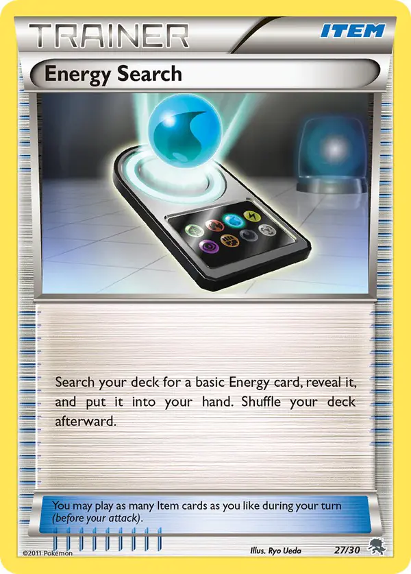 Carta Energy Search 27/30 de BW trainer Kit (Zoroark)