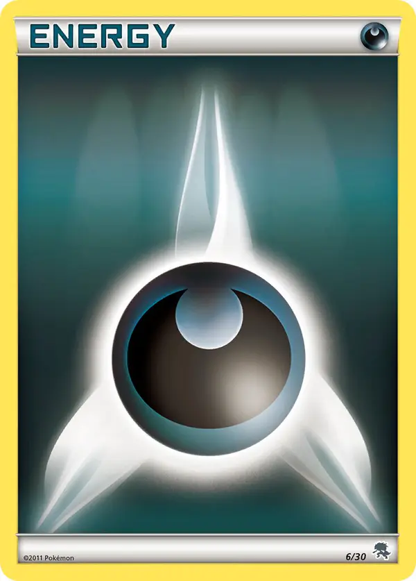 Carta Darkness Energy 6/30 de BW trainer Kit (Zoroark)