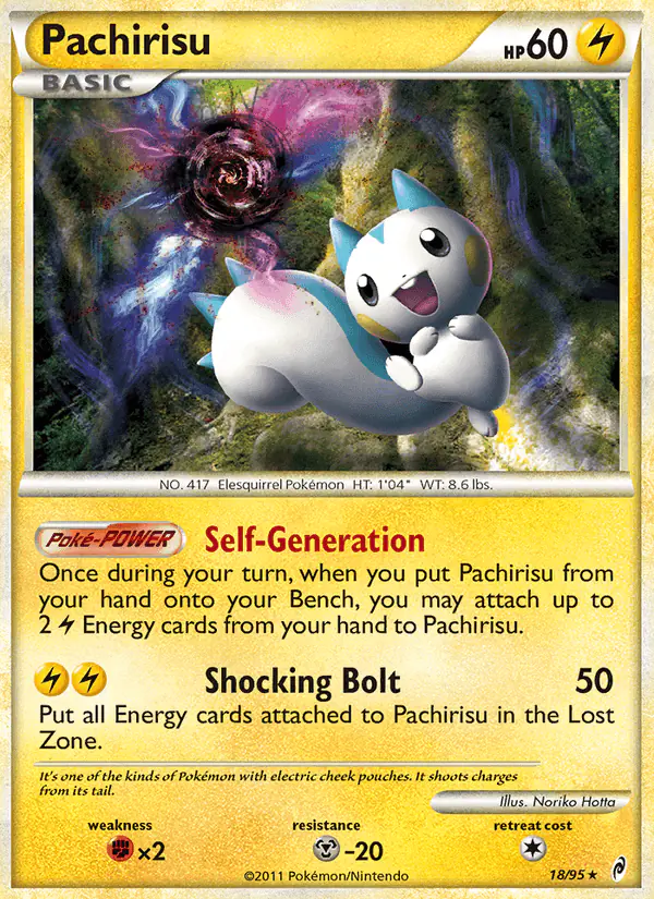 Carta Pachirisu 18/95 de Call of Legends