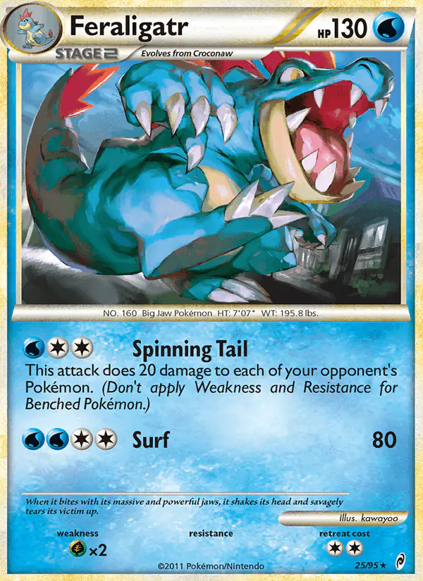 Carta Feraligatr 25/95 de Call of Legends