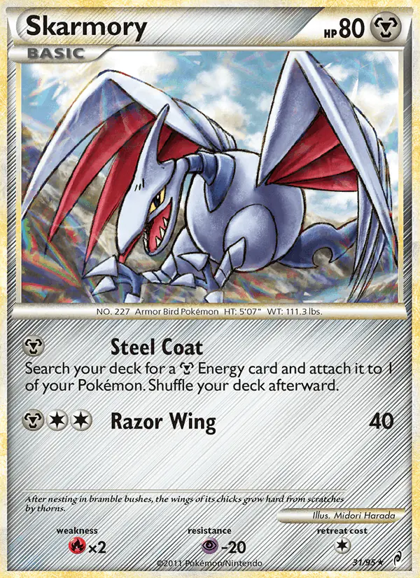Carta Skarmory 31/95 de Call of Legends