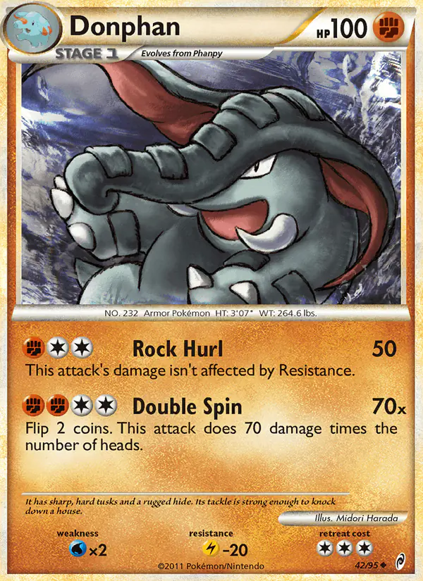 Carta Donphan 42/95 de Call of Legends
