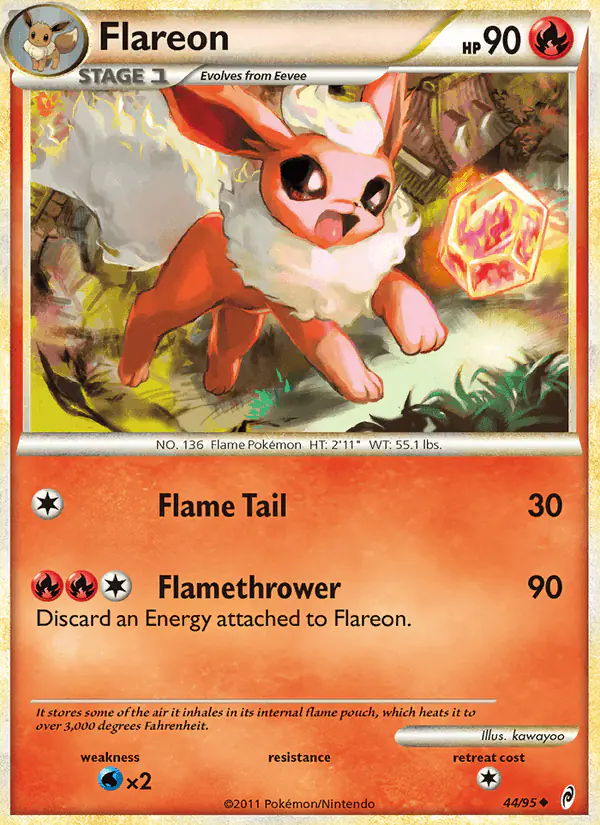 Carta Flareon 44/95 de Call of Legends