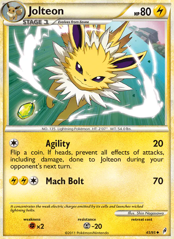 Carta Jolteon 45/95 de Call of Legends
