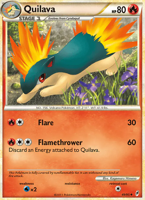 Carta Quilava 49/95 de Call of Legends