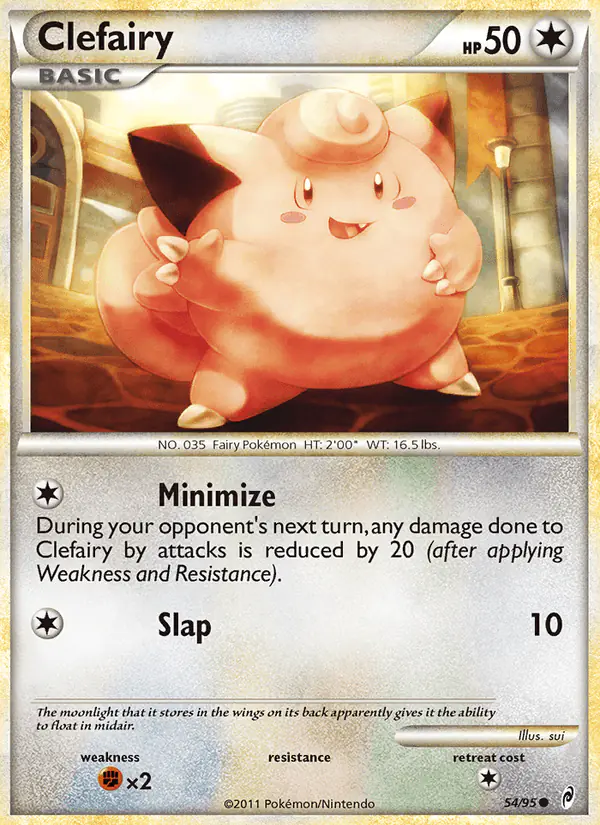 Carta Clefairy 54/95 de Call of Legends