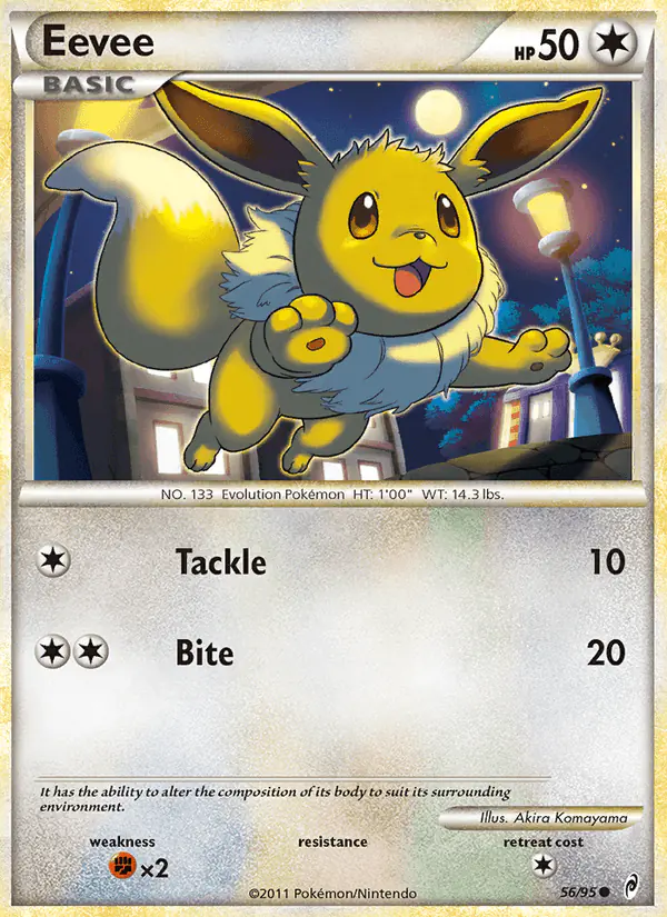 Carta Eevee 56/95 de Call of Legends