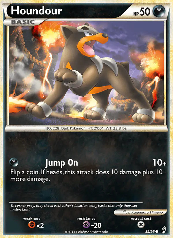 Carta Houndour 59/95 de Call of Legends
