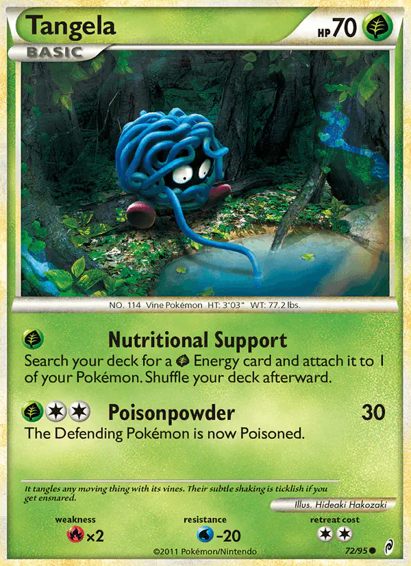 Carta Tangela 72/95 de Call of Legends