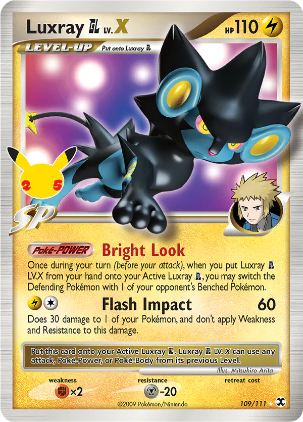 Carta Luxray GL LV.X CC017 de Celebrations Classic Collection