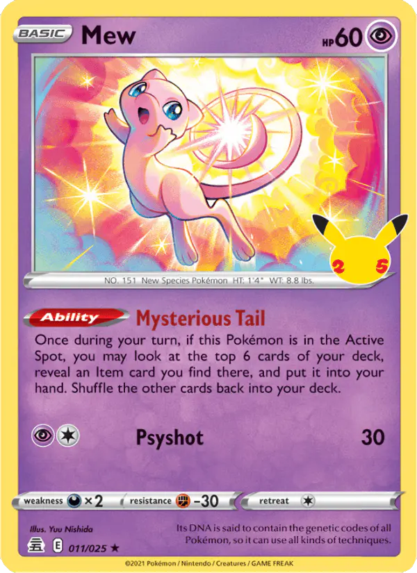 Carta Mew 011/025 de Celebrations