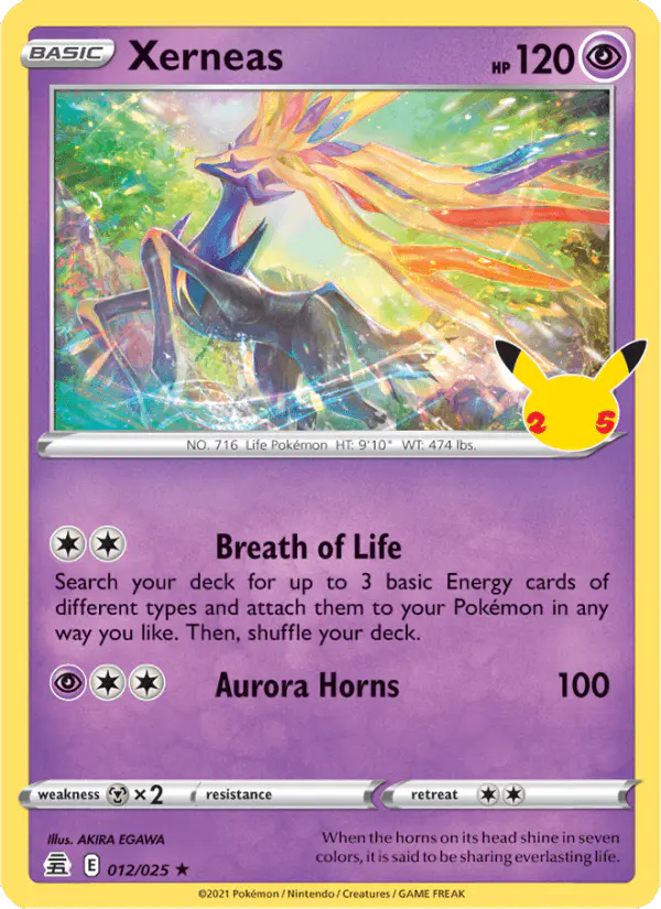 Carta Xerneas 012/025 de Celebrations