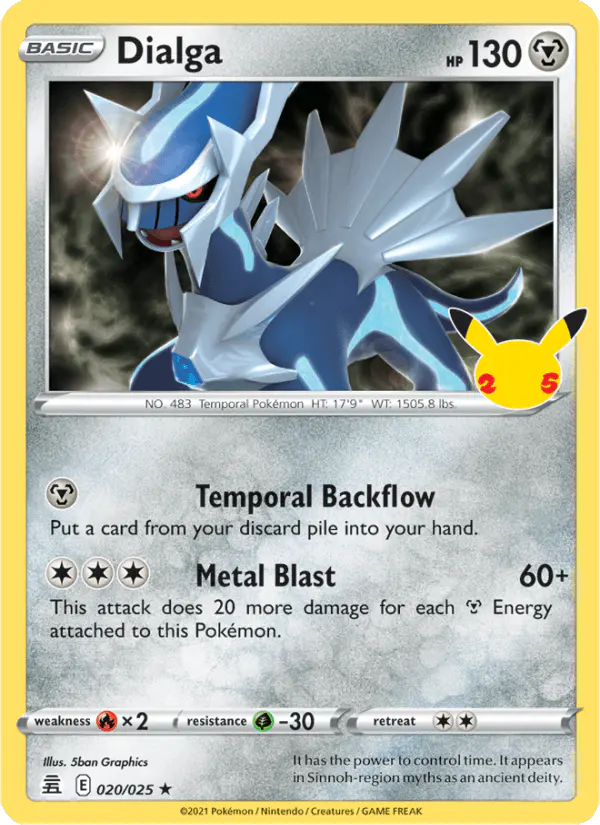 Carta Dialga 020/025 de Celebrations