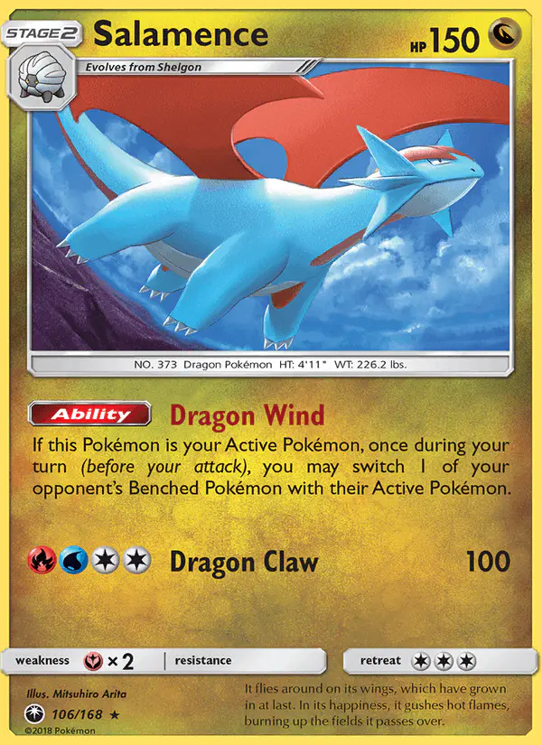 Carta Salamence 106/168 de Celestial Storm