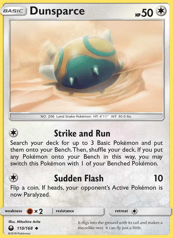 Carta Dunsparce 110/168 de Celestial Storm