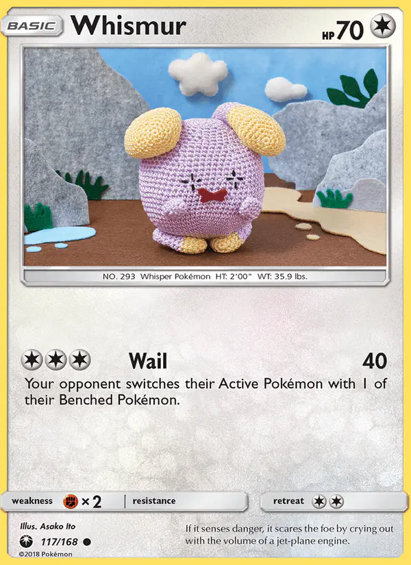 Carta Whismur 117/168 de Celestial Storm