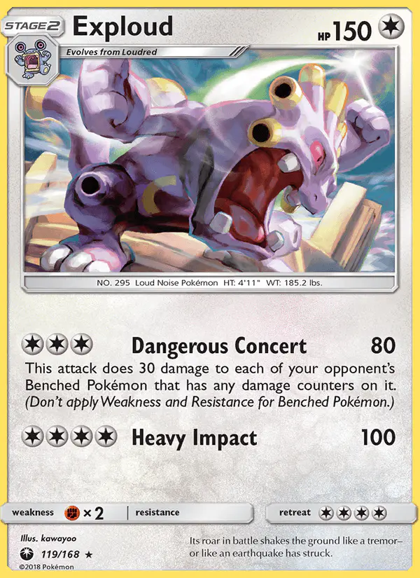 Carta Exploud 119/168 de Celestial Storm