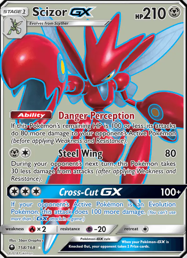 Carta Scizor GX 158/168 de Celestial Storm