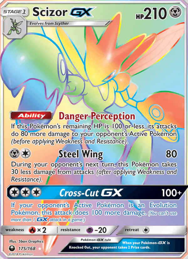 Carta Scizor GX 175/168 de Celestial Storm