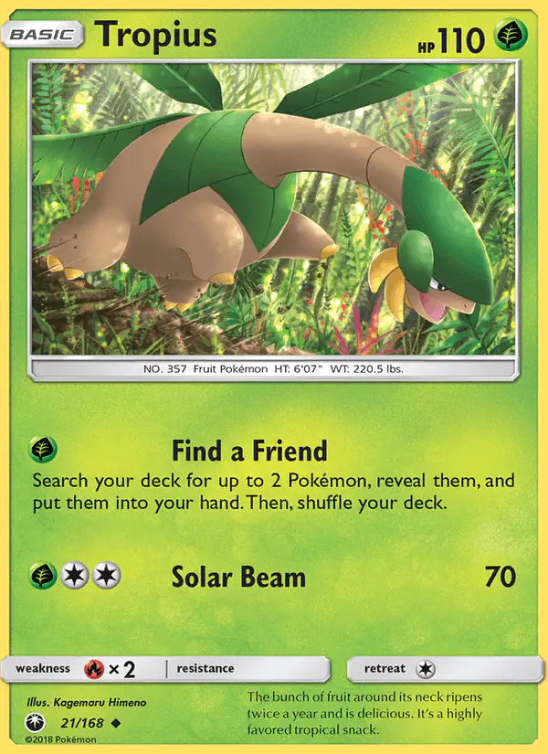 Carta Tropius 21/168 de Celestial Storm