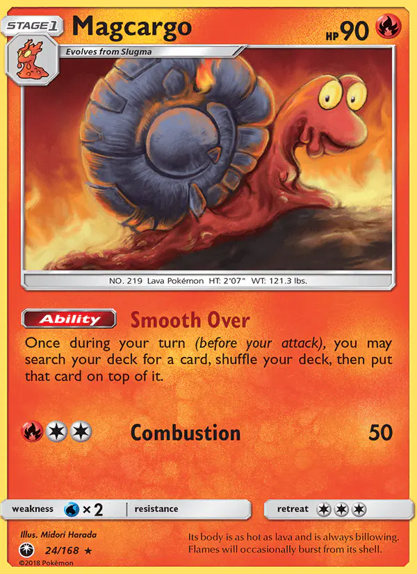 Carta Magcargo 24/168 de Celestial Storm