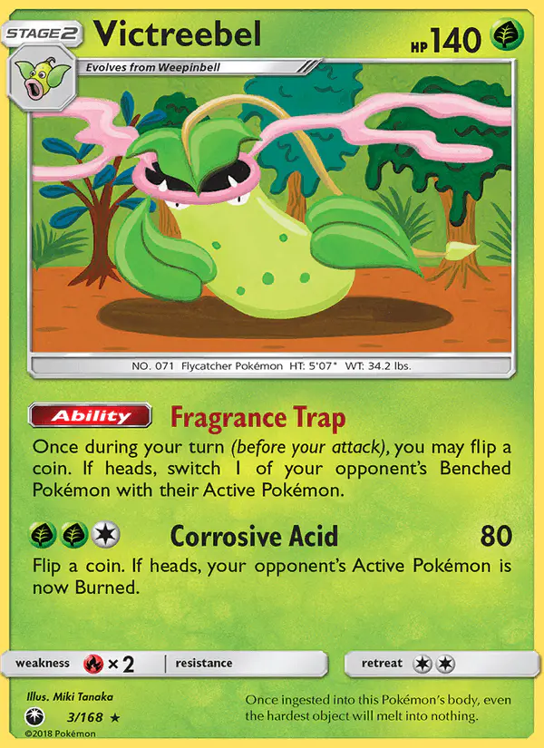 Carta Victreebel 3/168 de Celestial Storm