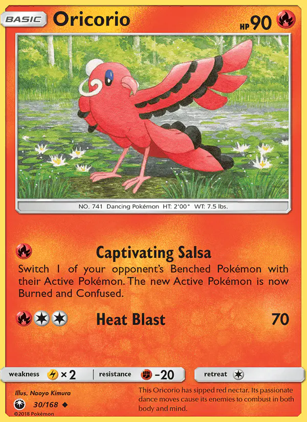 Carta Oricorio 30/168 de Celestial Storm