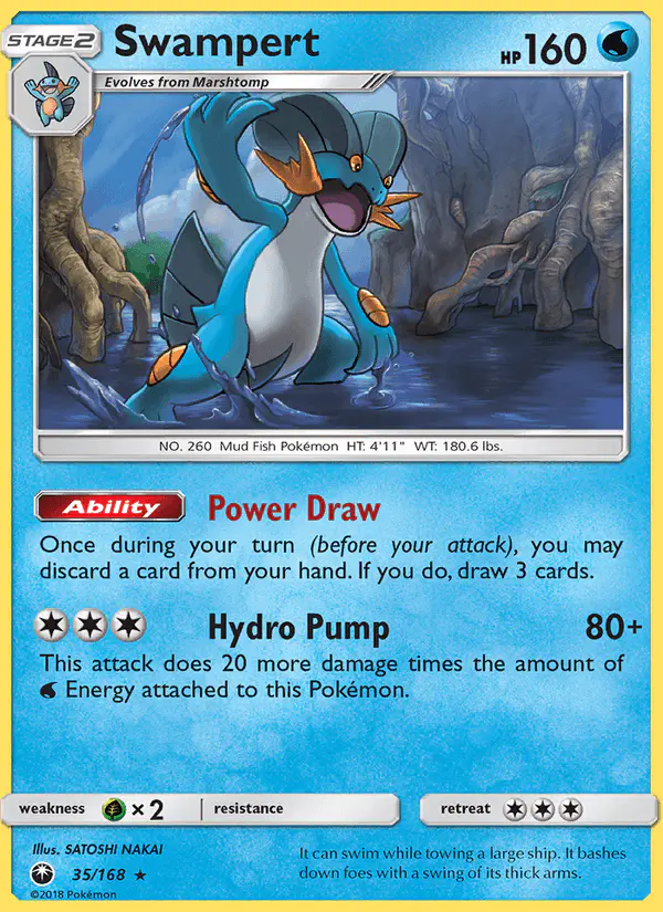 Carta Swampert 35/168 de Celestial Storm