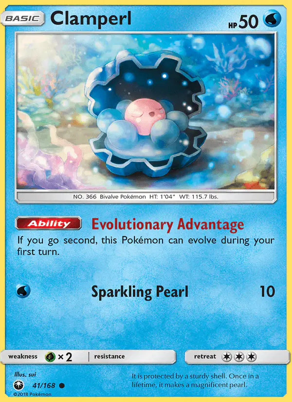 Carta Clamperl 41/168 de Celestial Storm
