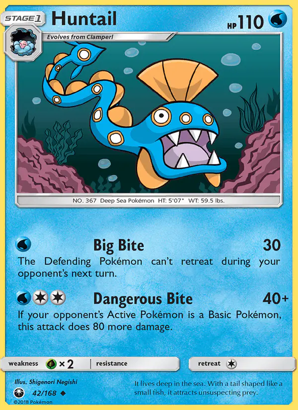 Carta Huntail 42/168 de Celestial Storm