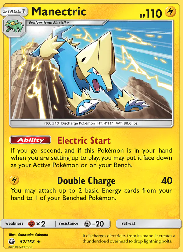 Carta Manectric 52/168 de Celestial Storm