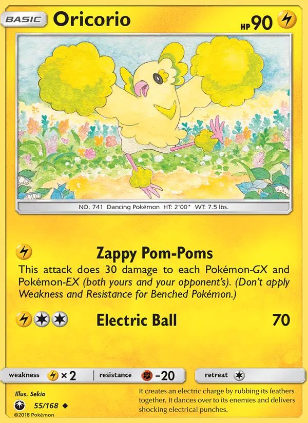 Carta Oricorio 55/168 de Celestial Storm
