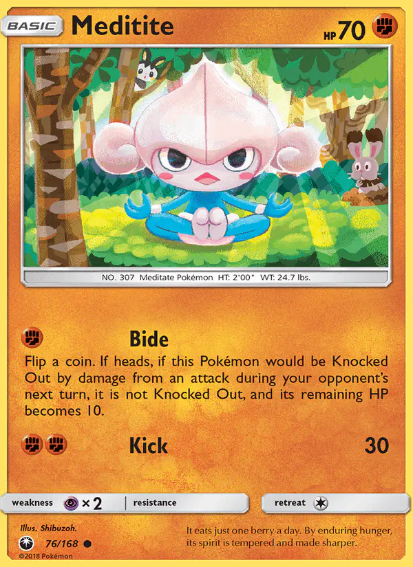 Carta Meditite 76/168 de Celestial Storm
