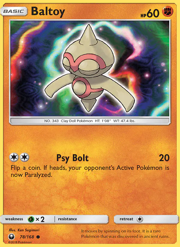 Carta Baltoy 78/168 de Celestial Storm