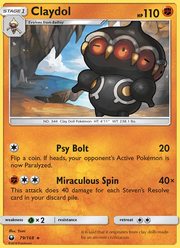 Carta Claydol 79/168 de Celestial Storm