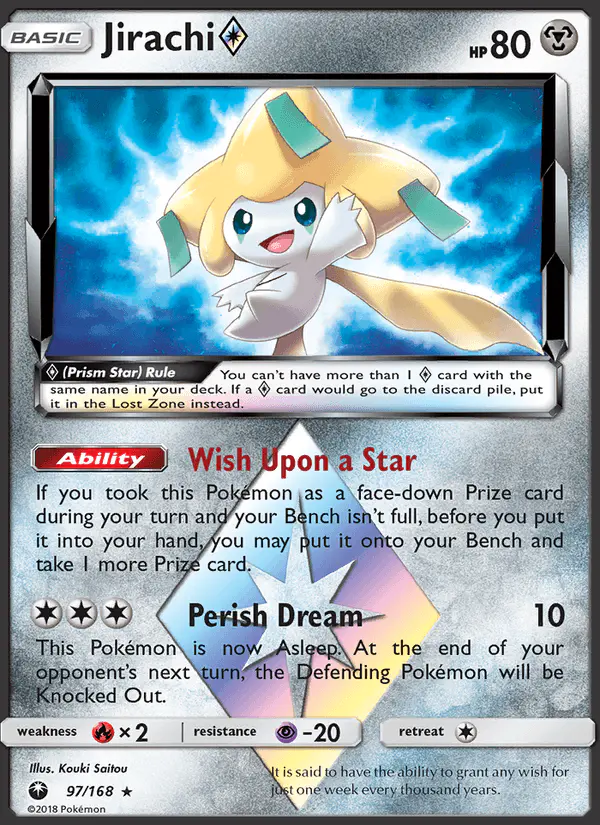 Carta Jirachi ◇ 97/168 de Celestial Storm