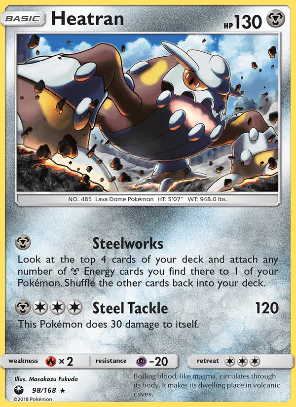 Carta Heatran 98/168 de Celestial Storm