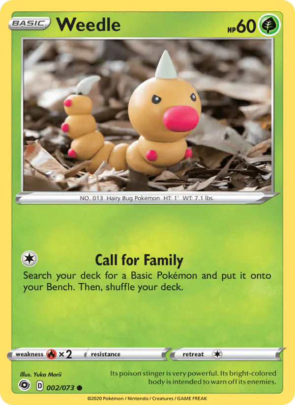 Carta Weedle 002/073 de Champion's Path