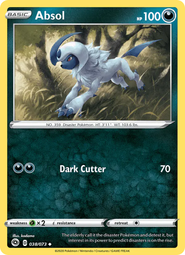 Carta Absol 038/073 de Champion's Path