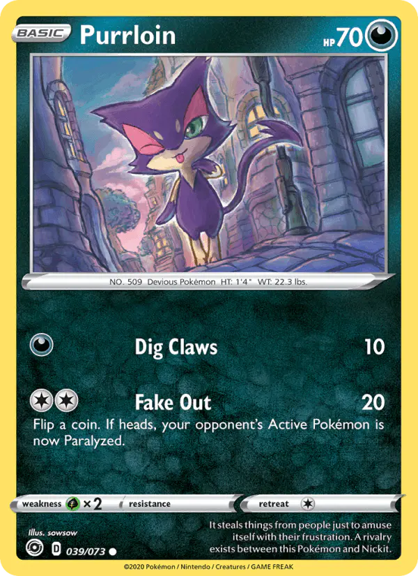 Carta Purrloin 039/073 de Champion's Path