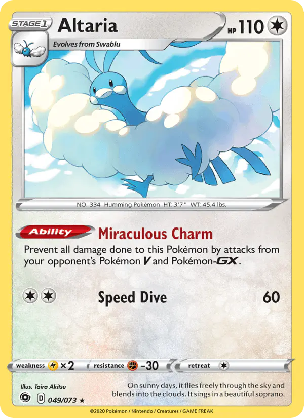 Carta Altaria 049/073 de Champion's Path