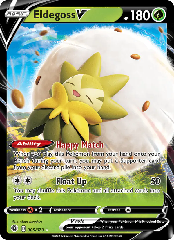 Carta Eldegoss V 005/073 de Champion's Path