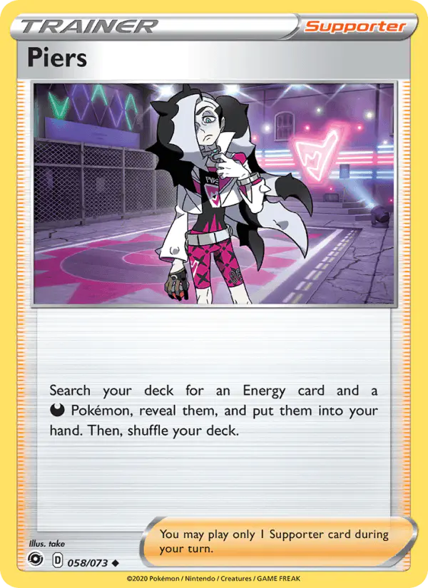 Carta Piers 058/073 de Champion's Path