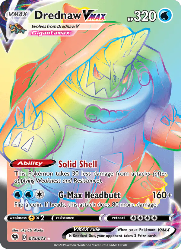 Carta Drednaw VMAX 075/073 de Champion's Path