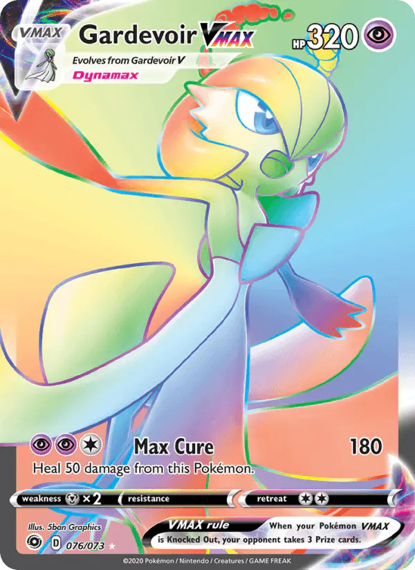 Carta Gardevoir VMAX 076/073 de Champion's Path