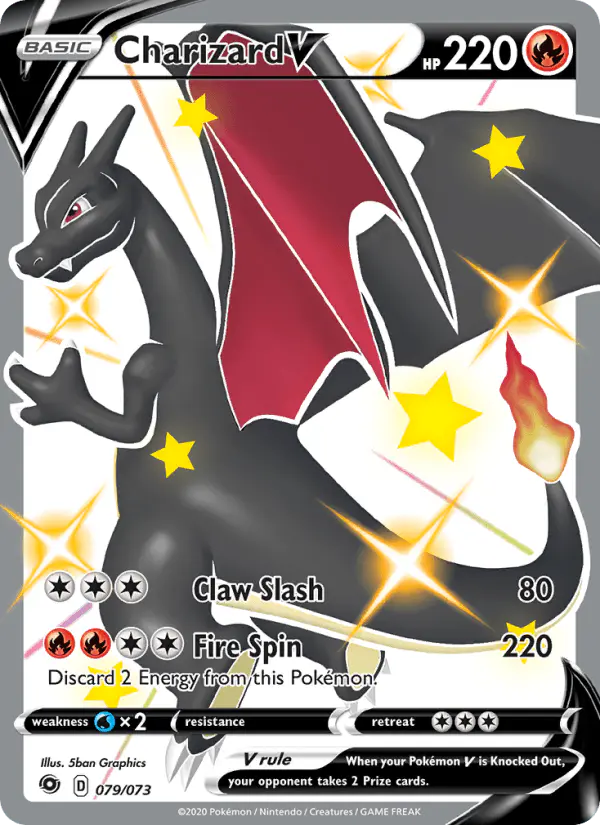 Carta Charizard V 079/073 de Champion's Path
