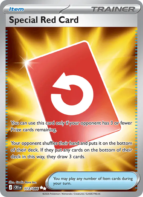Carta Special Red Card 113/086 de Chaos Rising